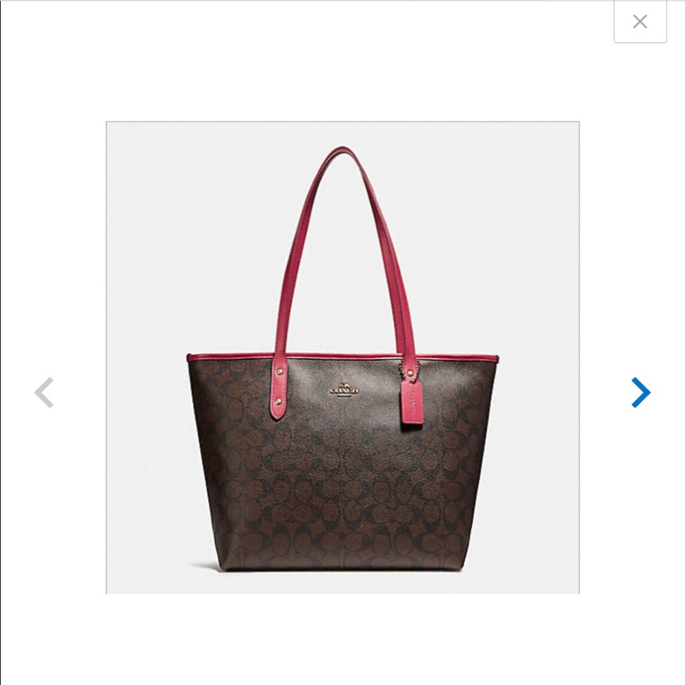 NWT brown coach and pink purse